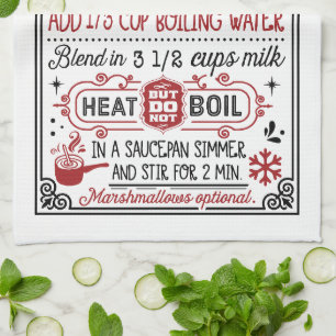 Homemade warme cacao recept boerderij theedoek