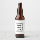 Homemade website Uw zakelijke Logo Bier Etiket (Voorkant)