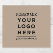 Homemade website Uw zakelijke Logo Bier Etiket (Enkel label)