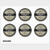 Homemade Whiskey Persoonlijke Ronde Ronde Sticker (Vel)