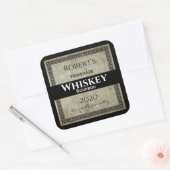 Homemade Whiskey persoonlijke Vierkante Sticker (Envelop)