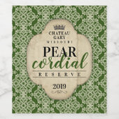 Homemade wijn gepersonaliseerd label demask  etiket (Enkel label)