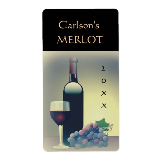 Homemade Wine Labels (verticaal) (Voorkant)