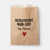 Homemade with Love Kraft gepersonaliseerd Bedankzakje (Voorkant)