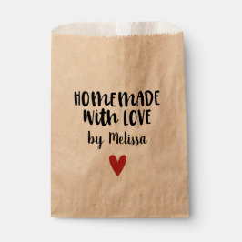 Homemade with Love Kraft gepersonaliseerd Bedankzakje