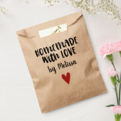 Homemade with Love Kraft gepersonaliseerd Bedankzakje (Gezegeld)
