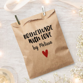 Homemade with Love Kraft gepersonaliseerd Bedankzakje