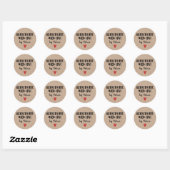 Homemade with Love Kraft gepersonaliseerd Ronde Sticker (Vel)