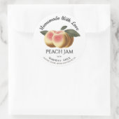  Homemade With Love Peach Jam Summer 202X Ronde Sticker (Tas)