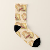 Homemade WV West Virginia Pepperoni Rolls Sokken (Links binnenkant)