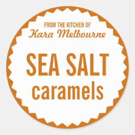 Homemade Zee Salt Caramel Label Sjabloon