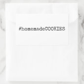#homemadeCookies Rechthoekige Sticker (Tas)