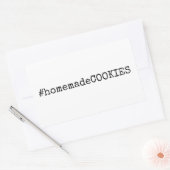 #homemadeCookies Rechthoekige Sticker (Envelop)
