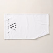 Homemonogram van de familie handdoek (Handdoek)