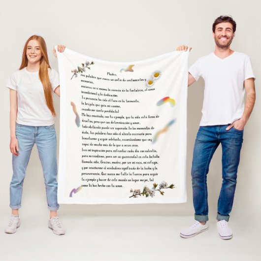 "Homenaje a Mamá" Fleece Deken (In situ)
