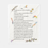 "Homenaje a Mamá" Fleece Deken (Voorkant)