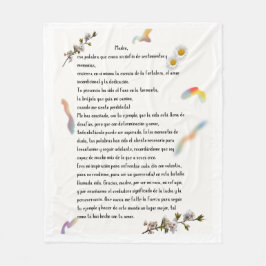 "Homenaje a Mamá" Fleece Deken