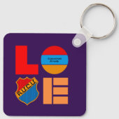 Homenetmen Հ.Մ.Ը.Մ. Button Sleutelhanger (Achterkant)