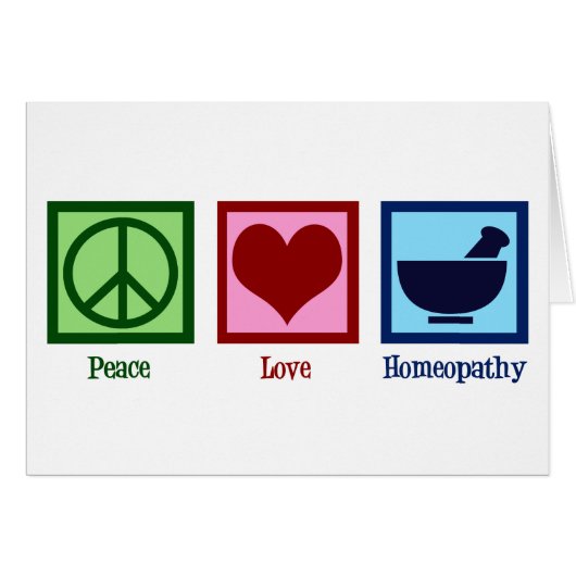 Homeopath Peace Love Homeopathie (Voorkant Horizontaal)