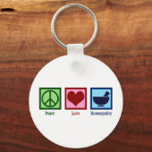 Homeopath Peace Love Homeopathie Sleutelhanger (Voorkant)
