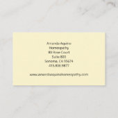 Homeopathie Henna Hands Healthcare Visitekaartje (Achterkant)