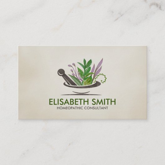 Homeopathie - Kruidengeneesmiddelen - Naturopath Visitekaartje (Voorkant)