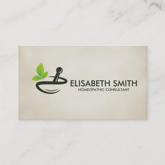 Homeopathie - Kruidengeneesmiddelen Visitekaartje (Voorkant)