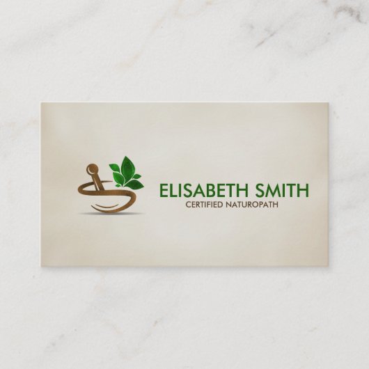 Homeopathie - Kruidengeneesmiddelen Visitekaartje (Voorkant)