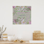 Homeopathie - Word Art met corrigerende maatregele Poster (Keuken)