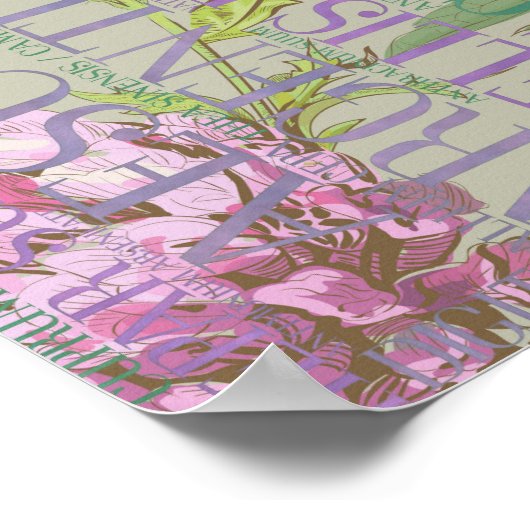 Homeopathie - Word Art met corrigerende maatregele Poster (Hoek)