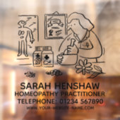 Homeopathische Homeopathie Praktijkplein Raamsticker (Vel 2)