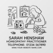 Homeopathische Homeopathie Praktijkplein Raamsticker (Vel)