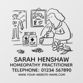 Homeopathische Homeopathie Praktijkplein Raamsticker