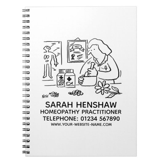 Homeopathische Homeopathie Praktische Notitieboek (Voorkant)