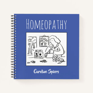 Homeopathy Notes Record met de naam van de ontvang Notitieboek