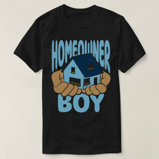 Homeowner Boy Housewarming Party T-shirt (Design voorkant)