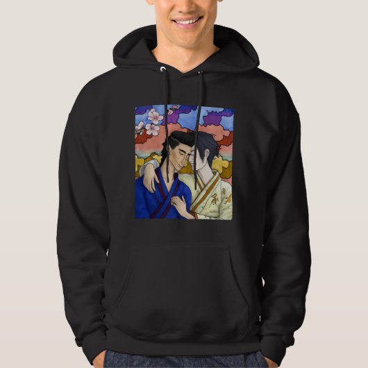 Homepaar in de stijl van de Japanse kunst van Okiy Hoodie (Voorkant)