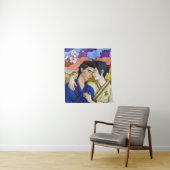 Homepaar in de stijl van de Japanse kunst van Okiy Wandkleed (In situ)