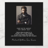 Homepage foto's leuke feiten bio zwarte jongens ma wijn etiket (Enkel label)