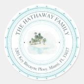 Homepalm van de Beach van de familie het Etiket va (Voorkant)