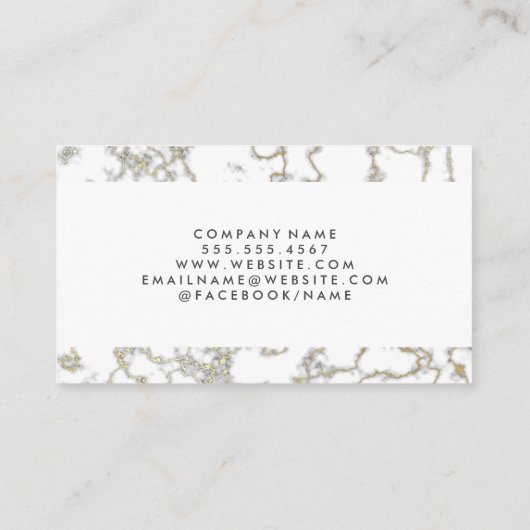 Homepictogram onroerend goed | Goudmarmer Visitekaartje (Achterkant)