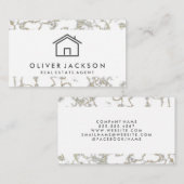 Homepictogram onroerend goed | Goudmarmer Visitekaartje (Voorkant / Achterkant)