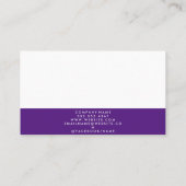 Homepictogram onroerend goed | Paarse trim Visitekaartje (Achterkant)