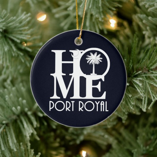 HOMEPort Royal South Carolina Keramisch Ornament (Boom)