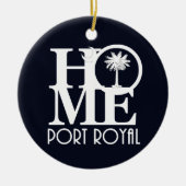 HOMEPort Royal South Carolina Keramisch Ornament (Voorkant)