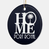 HOMEPort Royal South Carolina Keramisch Ornament (Links)