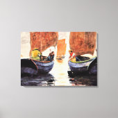 Homer - Afterglow, kunstschilderij waterverf Canvas Afdruk (Voorkant)