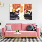 Homer - Afterglow, kunstschilderij waterverf Canvas Afdruk (Insitu (Woonkamer))