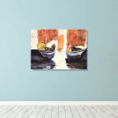 Homer - Afterglow, kunstschilderij waterverf Canvas Afdruk (Insitu (Houten vloer))