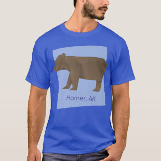 Homer AK Brown Origami Beer Abstract Geometrical A T-shirt